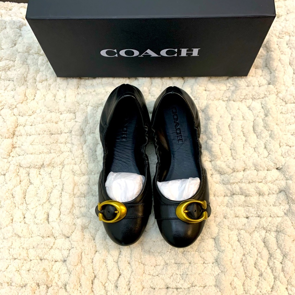 Coach Stanton Ballet with Signature Buckle